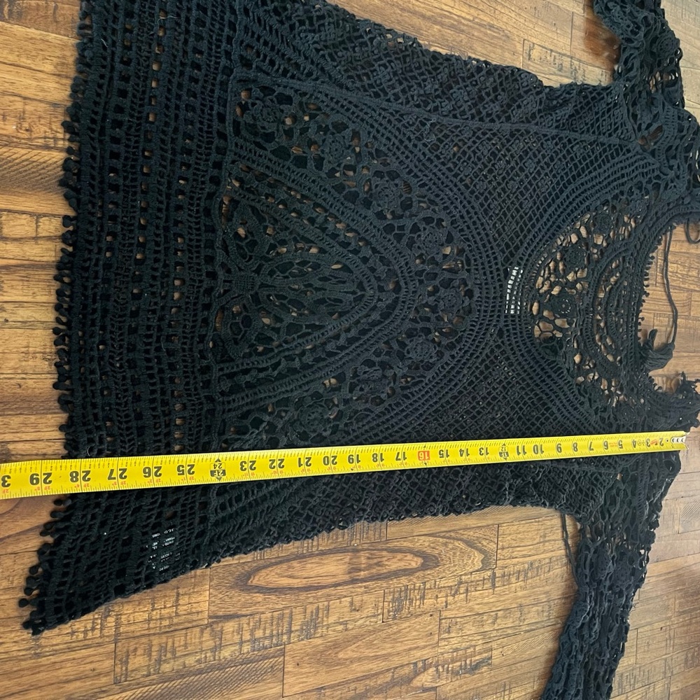 Pura Vida Women’s Bathing Suit Cover Up Crochet Lace Bikini Swimsuit Dress Sz M - Picture 11 of 11